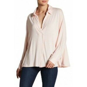 Free People Can't Fool Me Top in Peach (NWT!)